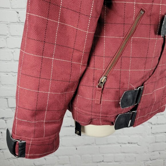 Burton Red Check Dryride Faux Fur Lined Insulated Dream Jacket Size Small S - Picture 10 of 16